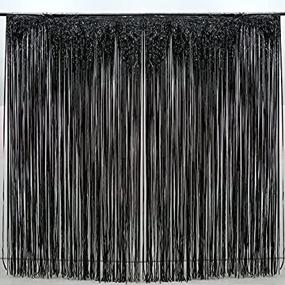 img 4 attached to Pack Black Fringe Curtain Decoration