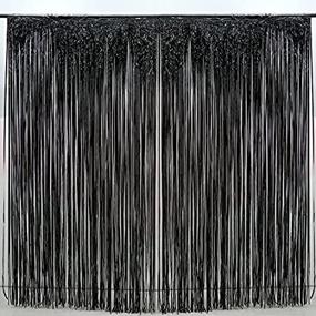 img 2 attached to Pack Black Fringe Curtain Decoration