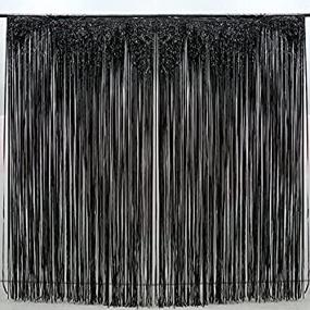 img 3 attached to Pack Black Fringe Curtain Decoration