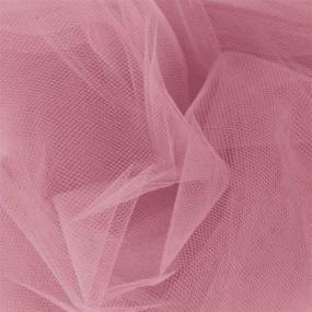 img 1 attached to Dusty Rose 54-inch Apparel Grade Tulle Fabric by the Yard