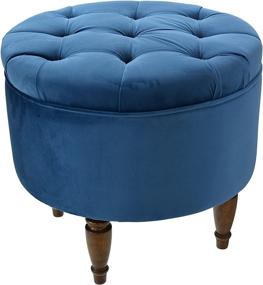 img 3 attached to Sole Collection Upholstered Ottoman Footstool