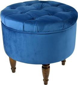 img 1 attached to Sole Collection Upholstered Ottoman Footstool