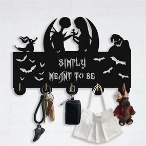 img 4 attached to Nightmare Hooks Jack Skellington Wall、Entryway Kitchen 11 8×7 8Inch、