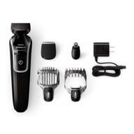 💆 skin-friendly blades and 5 attachments - philips norelco multigroom 3100 qg3330/49 logo