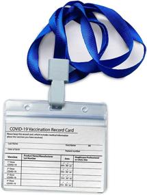 img 4 attached to Waterproof Plastic Vaccine Protector Lanyard: Ultimate Protection for Your Vaccination Credentials