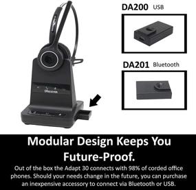 img 2 attached to 🔌 Enhanced Connectivity Bundle: Discover Adapt 30 Wireless Headset System with DA200 USB Cartridge for Desk Phone and Computer Compatibility