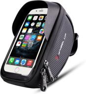 🚲 bike phone mount bag: waterproof touch screen case for bicycle handlebars logo