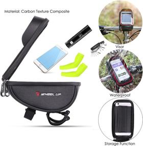 img 2 attached to 🚲 Bike Phone Mount Bag: Waterproof Touch Screen Case for Bicycle Handlebars