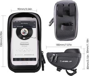 img 3 attached to 🚲 Bike Phone Mount Bag: Waterproof Touch Screen Case for Bicycle Handlebars