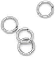 🔗 valyria 500pcs stainless steel open jump rings: strong 18 gauge connectors for jewelry making logo