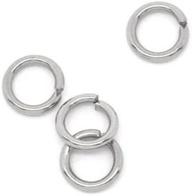 img 4 attached to 🔗 VALYRIA 500pcs Stainless Steel Open Jump Rings: Strong 18 Gauge Connectors for Jewelry Making