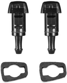 img 4 attached to 🚿 Front Windshield Washer Nozzles Kit - Replacements for Dodge, Jeep, Ram - Fits 5116079AA, 4805742AB - Spray Jet Kit (2 PCS)