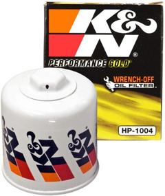 img 4 attached to 🔒 K&amp;N Премиум масляный фильтр для HYUNDAI/KIA/SUBARU/HONDA: Защита двигателя и совместимость (HP-1004)