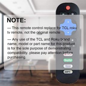 img 2 attached to ECLINK Remote Control for TCL Roku TV Models - Enhanced Compatibility with 06-IRPT20-R RC280J and Multiple 4K UHD TV Series: 55R625, 65R625, 60S42, 50S423, 55S423, 50S425, 55S425, 65S425, 65S525, 55S525, 50S525, 43S525, 40S321, 50S421, 43S421, 49S515, 43S515, 55S515, 75S515