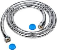🚿 enhanced chrider 60-inch chrome handheld shower hose with brass insert and nut - durable stainless steel and flexible bathroom showerhead hose replacement logo