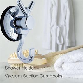 img 3 attached to 🔩 Maximize Kitchen & Bathroom Organization with Heavy Duty Vacuum Suction Cup Towel Hooks