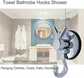 img 2 attached to 🔩 Maximize Kitchen & Bathroom Organization with Heavy Duty Vacuum Suction Cup Towel Hooks