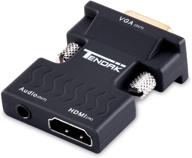 🔌 tendak active 1080p hdmi to vga converter adapter dongle - portable hdmi connector for laptop pc ps3 xbox stb blu-ray dvd tv stick logo
