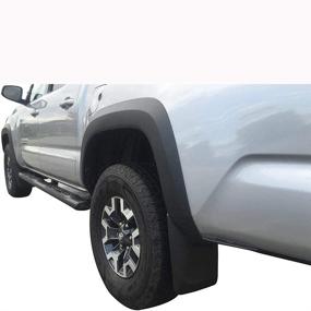 img 1 attached to 🔩 D-Lumina Heavy Duty Weathertech Front & Rear Mudflaps Splash Guards - Compatible with Toyota Tacoma 2016-2022 (Excludes SR Models) - Designed for OEM Fender Flares