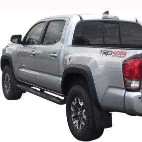 img 2 attached to 🔩 D-Lumina Heavy Duty Weathertech Front & Rear Mudflaps Splash Guards - Compatible with Toyota Tacoma 2016-2022 (Excludes SR Models) - Designed for OEM Fender Flares