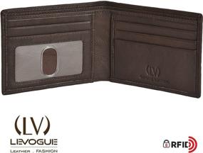 img 3 attached to Premium Handmade LEVOGUE Men's Accessory: Blocking Wallets, Card Cases & Money Organizers for Minimalist Functionality