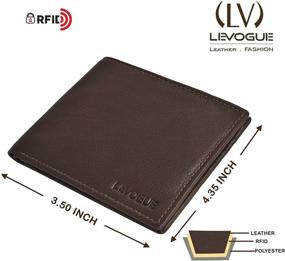 img 1 attached to Premium Handmade LEVOGUE Men's Accessory: Blocking Wallets, Card Cases & Money Organizers for Minimalist Functionality