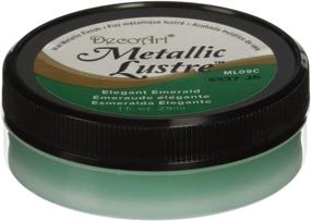 img 1 attached to Enhance with Elegance: Deco Art Metallic Lustre Wax Finish, 1 oz in Elegant Emerald