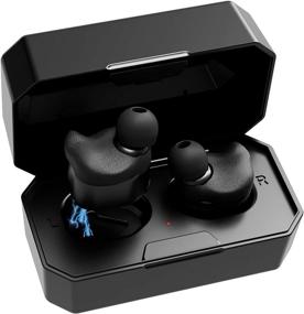 img 2 attached to Decibullz Custom Molded True Wireless Earphones - Premium Noise Isolation, Bluetooth 5.0, Sweatproof | Buy Now with Charging Case and USB-C Cable!