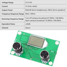 img 2 attached to 📻 Icstation Цифровой FM Радио Беспроводной Приемник Модуль с ЖК-дисплеем и DSP PLL 76.0МГц-108.0МГц