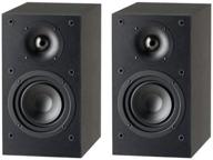 enhance your audio experience with paradigm monitor se atom bookshelf speaker pair in sleek matte black! logo