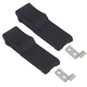 img 4 attached to Black Flexible Rubber Latches for Industrial Hardware by Creatyi