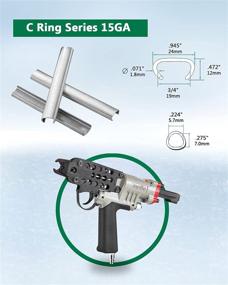 img 3 attached to 🔧 Мит SC7C 15-точечная свинцовая зажимная клещи – 3/4-дюймовый пневматический C-образный инструмент, профессиональный инструмент для закрытия матраса