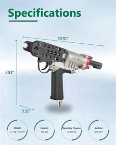 img 1 attached to 🔧 Мит SC7C 15-точечная свинцовая зажимная клещи – 3/4-дюймовый пневматический C-образный инструмент, профессиональный инструмент для закрытия матраса