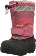 columbia unisex-child children's powderbug forty print snow boot: warmth and style for little feet logo
