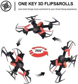 img 3 attached to 🎮 Mini RC Battle Drones Set: F030 Fighting RTF Racing Quadcopters for Kids and Adults - Black vs White