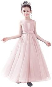 img 3 attached to 👸 Princess Girls' Clothing Dresses for Bridesmaid Weddings and Special Occasions