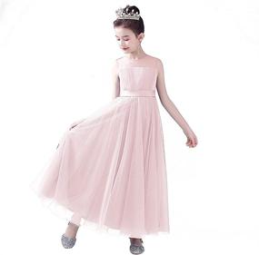 img 4 attached to 👸 Princess Girls' Clothing Dresses for Bridesmaid Weddings and Special Occasions