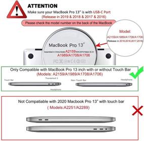 img 3 attached to 💼 MOSISO MacBook Pro 13 inch Case 2019 2018 2017 2016 Release A2159 A1989 A1706 A1708, Durable Plastic Hard Shell Case with Built-in Stand & Keyboard Cover Skin, Khaki