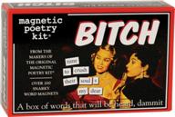 🧲 magnetic poetry bitch kit: creative words for fridge poems & letters - made in the usa logo