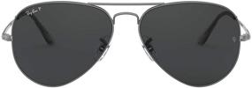 img 4 attached to 🕶 Elevate Your Style with Ray Ban RB3689 Gunmetal Polarized Sunglasses