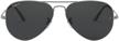 🕶 elevate your style with ray ban rb3689 gunmetal polarized sunglasses logo