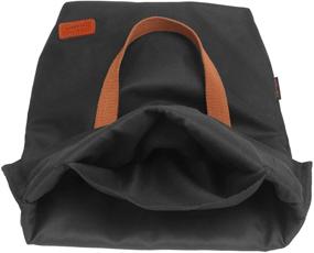 img 3 attached to 🚴 TOURBON Canvas Clip-On Quick-Release Women's Shoulder Tote Bag for Bike Panniers