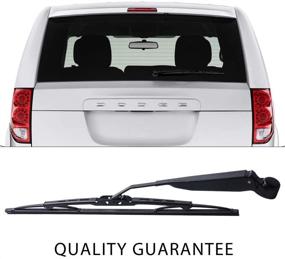 img 1 attached to 🚗 2011-2016 Dodge Grand Caravan/Chrysler Town & Country Rear Windshield Wiper Arm Blade Set - OTUAYAUTO Replacement