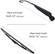 🚗 2011-2016 dodge grand caravan/chrysler town & country rear windshield wiper arm blade set - otuayauto replacement logo