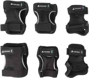 img 3 attached to 🛼 Rollerblade Skate Gear 3 Pack: Ultimate Multi-Sport Protection - Knee Pads, Elbow Pads, Wrist Guards, in Sleek Black - Unisex