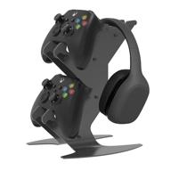 🎮 aluminum controller holder and headset stand: ultimate organizer for xbox, playstation, pc, and more logo