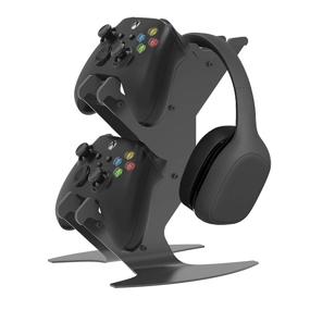 img 4 attached to 🎮 Aluminum Controller Holder and Headset Stand: Ultimate Organizer for Xbox, Playstation, PC, and More