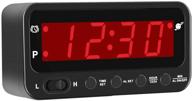 ⏰ ultra-portable kwanwa led digital travel clock: battery operated mini desk clock logo