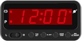 img 3 attached to ⏰ Ultra-Portable KWANWA LED Digital Travel Clock: Battery Operated Mini Desk Clock