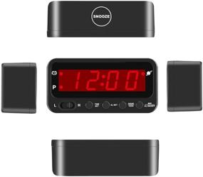 img 1 attached to ⏰ Ultra-Portable KWANWA LED Digital Travel Clock: Battery Operated Mini Desk Clock